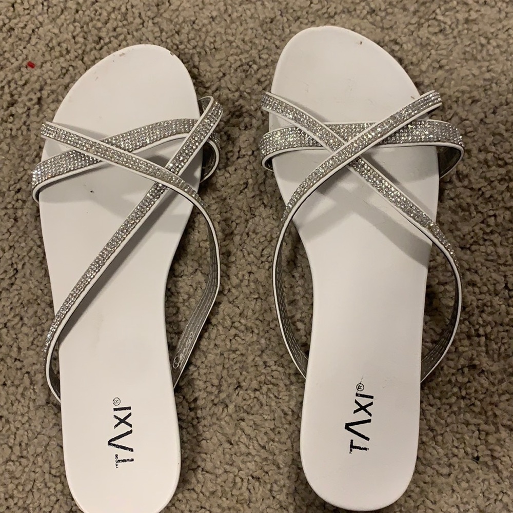 Taxi cute sparkle rhinestone sandals